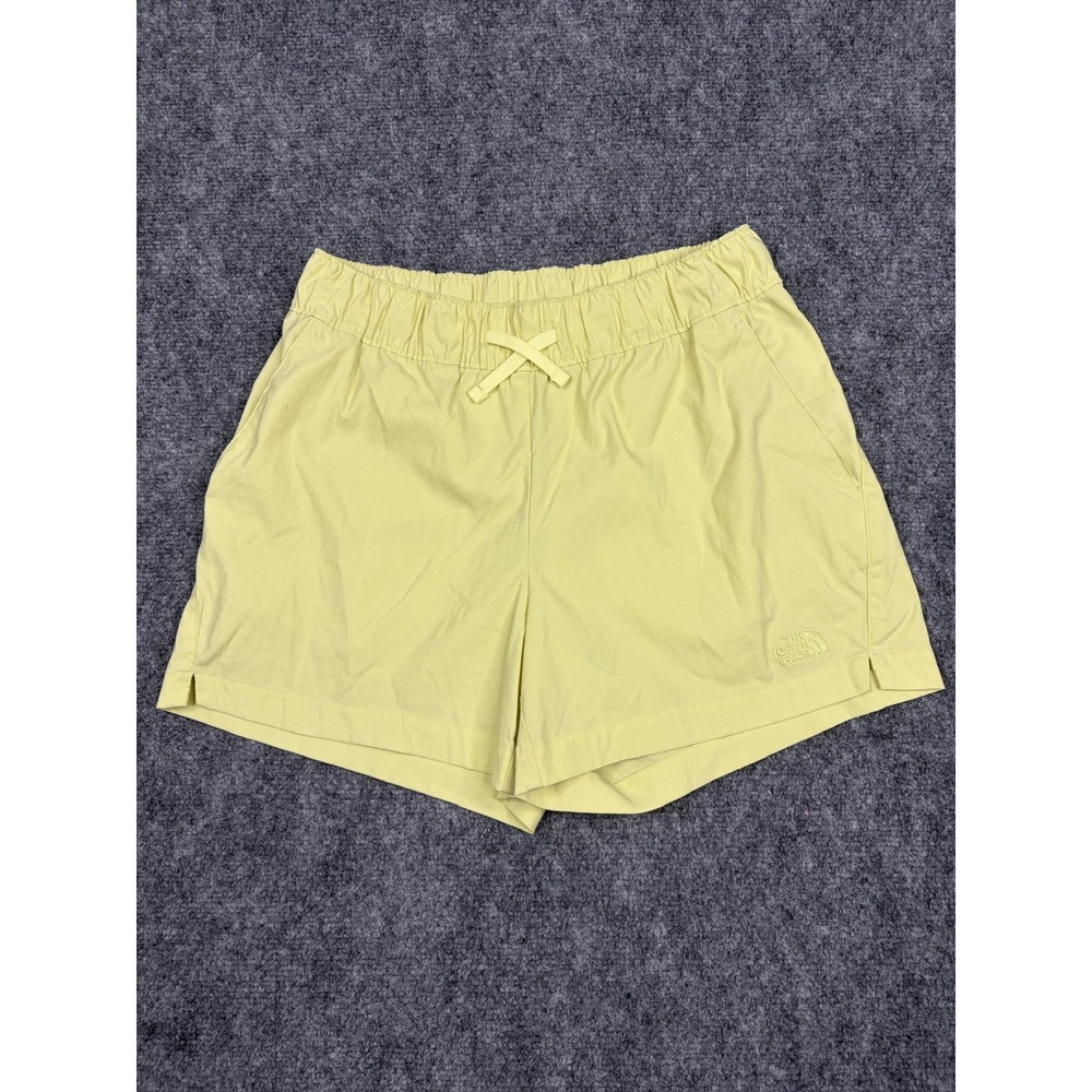 The North Face Womens Class V Shorts Pale Yellow Elastic Waist Size Medium
